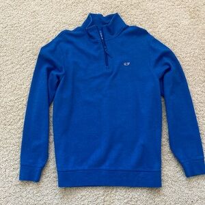 Men’s Vineyard Vines Blue Quarter zip sweater (size Medium)
